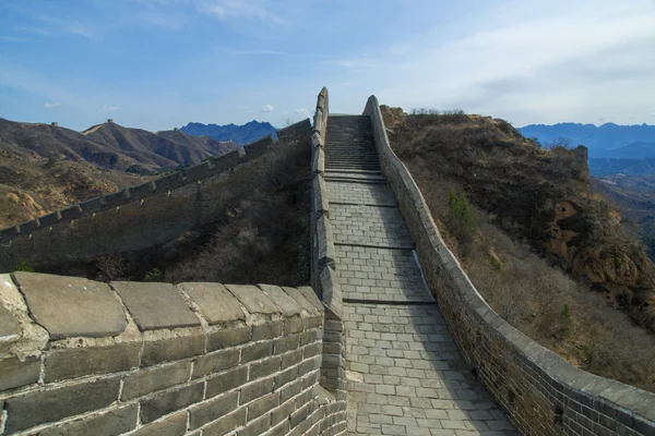 Majestoso grande parede de china — Fotografia de Stock