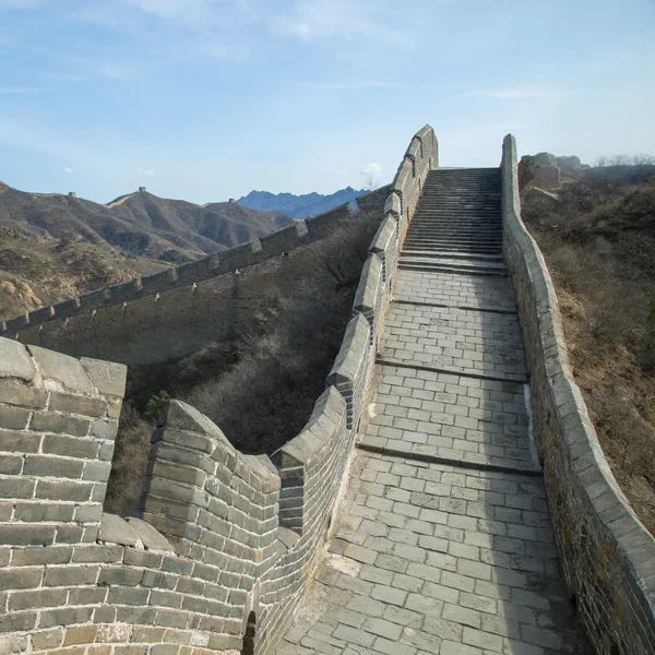 Majestoso grande parede de china — Fotografia de Stock