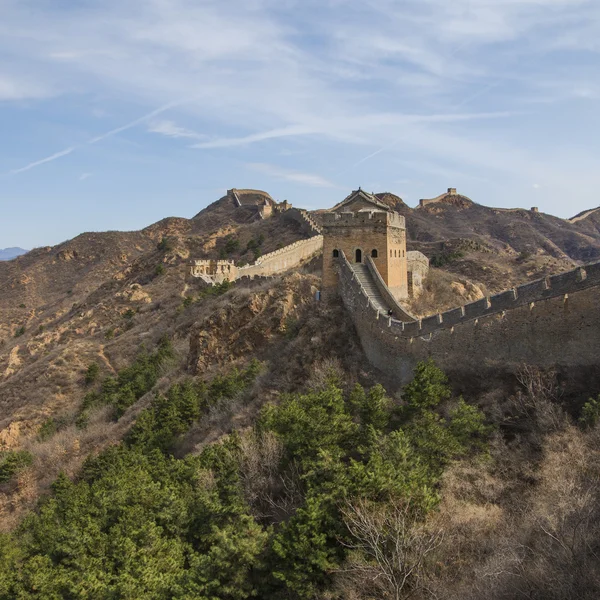 Majestoso grande parede de china — Fotografia de Stock