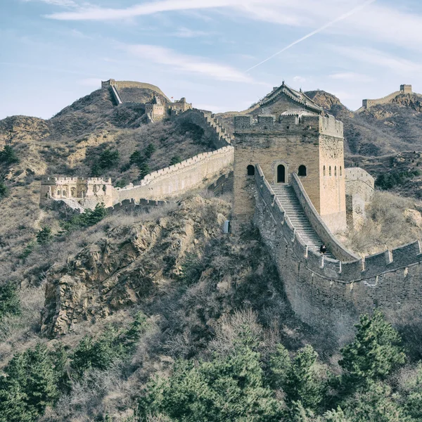 Majestueuse grande muraille de Chine — Photo