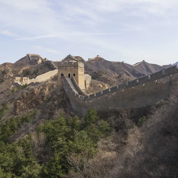 Majestoso grande parede de china — Fotografia de Stock