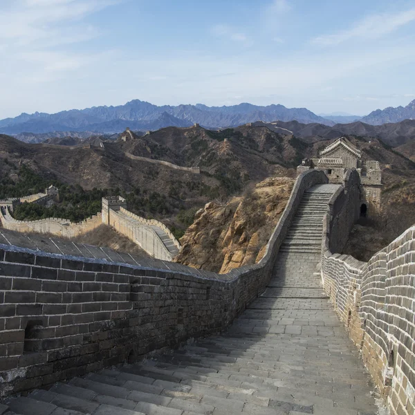 Majestoso grande parede de china — Fotografia de Stock