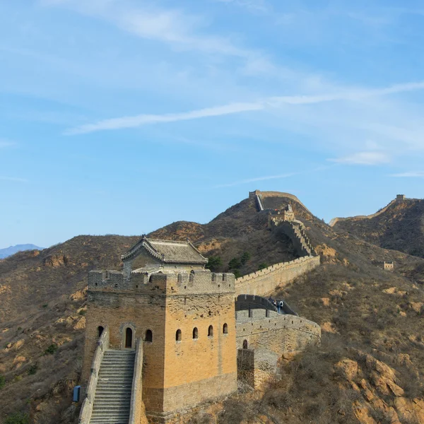 Majestoso grande parede de china — Fotografia de Stock