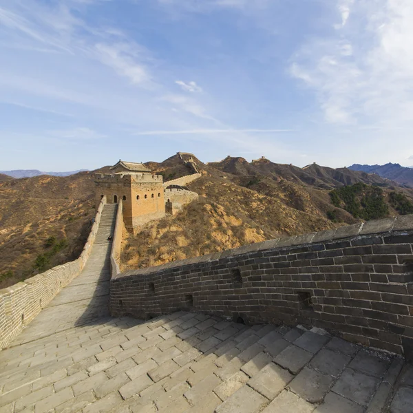 Majestoso grande parede de china — Fotografia de Stock