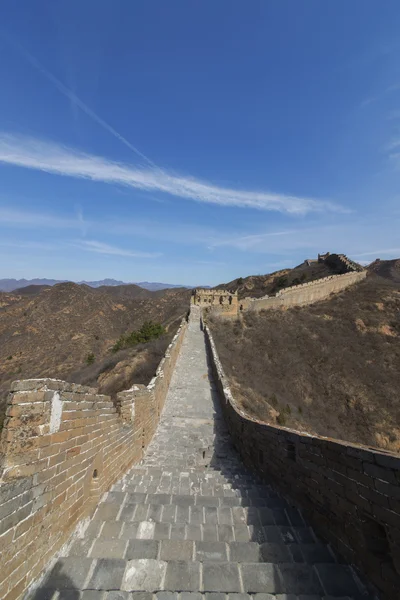 Majestoso grande parede de china — Fotografia de Stock