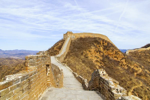 Majestoso grande parede de china — Fotografia de Stock