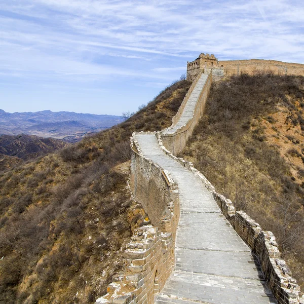 Maestoso grande muro di porcellana — Foto Stock