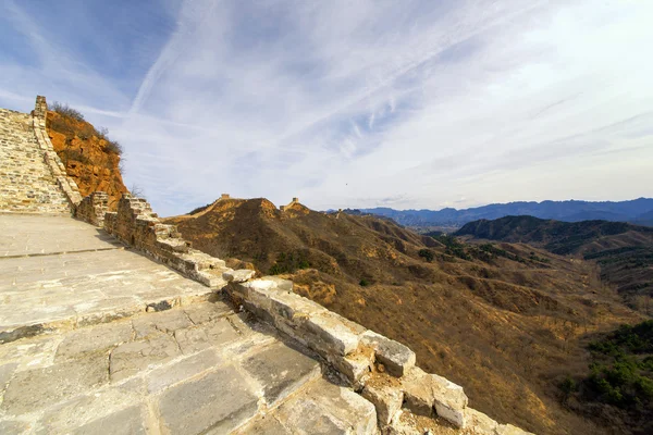 Majestueuse grande muraille de Chine — Photo