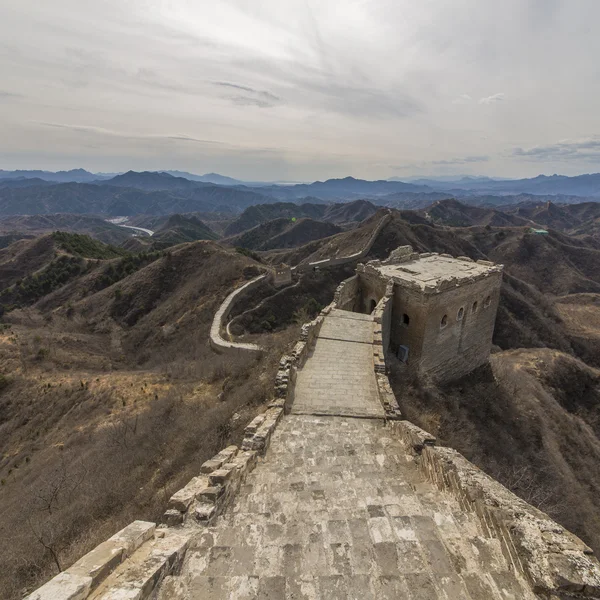 Majestueuse grande muraille de Chine — Photo