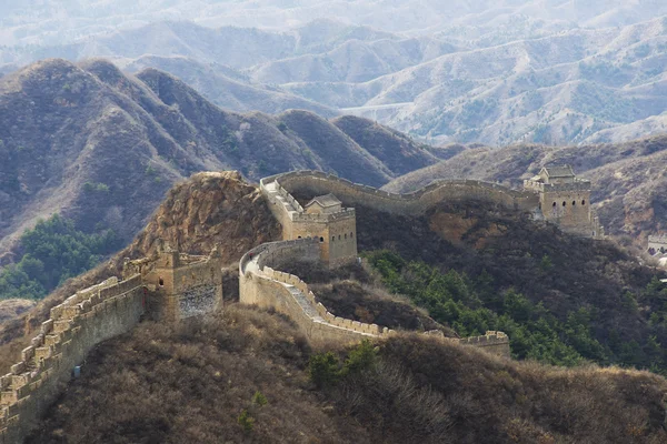 चीनची भव्य मोठी भिंत — स्टॉक फोटो, इमेज