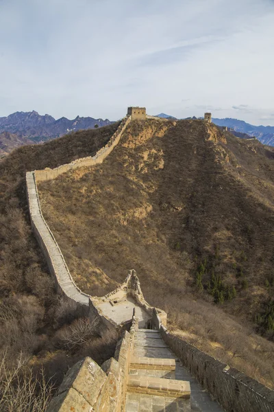 Majestoso grande parede de china — Fotografia de Stock