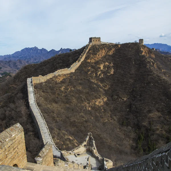 Maestoso grande muro di porcellana — Foto Stock