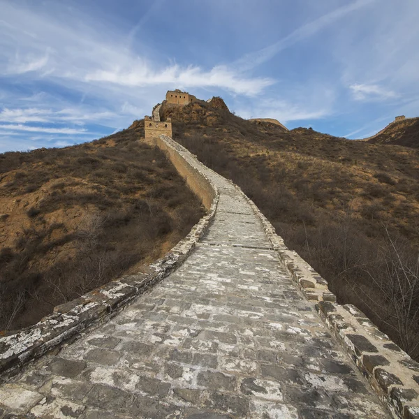 Majestoso grande parede de china — Fotografia de Stock