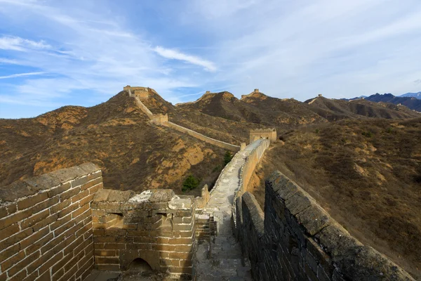 Majestoso grande parede de china — Fotografia de Stock