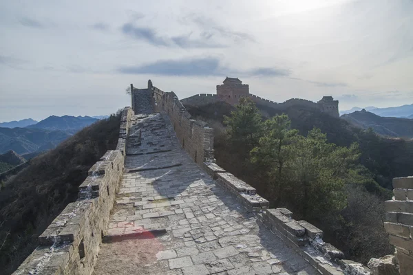 Majestoso grande parede de china — Fotografia de Stock