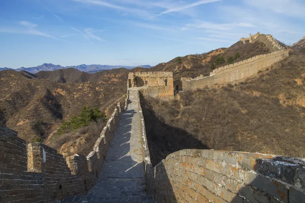 Majestueuse grande muraille de Chine — Photo