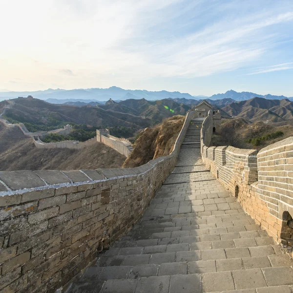 Majestoso grande parede de china — Fotografia de Stock