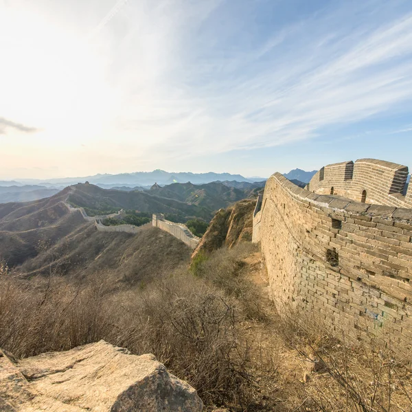 Majestoso grande parede de china — Fotografia de Stock