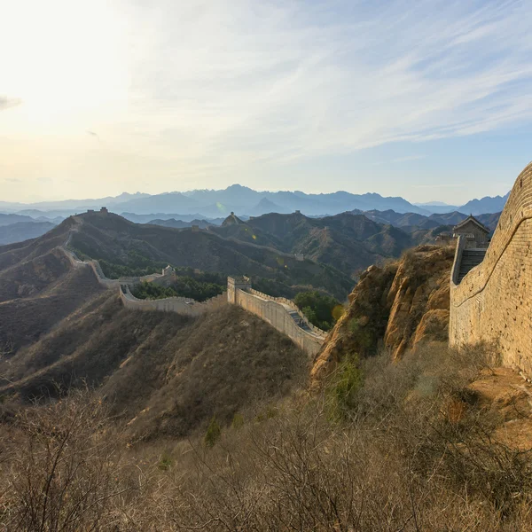 Majestueuse grande muraille de Chine — Photo