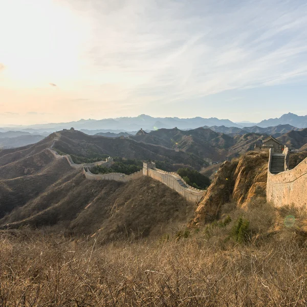 Maestoso grande muro di porcellana — Foto Stock