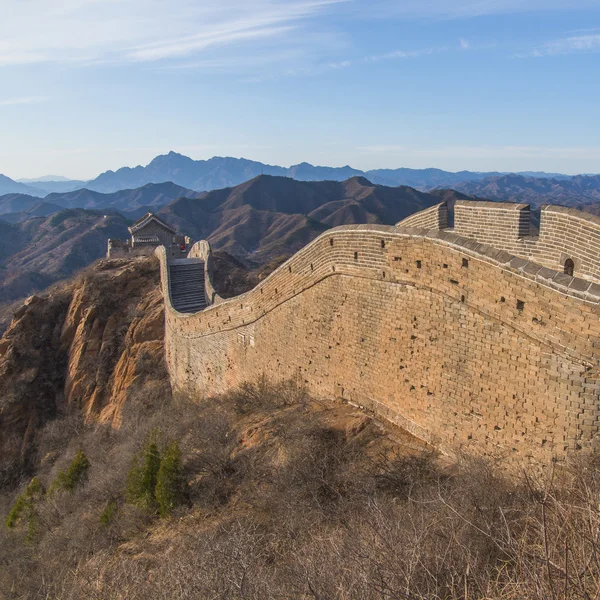 Majestoso grande parede de china — Fotografia de Stock