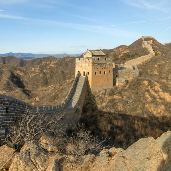 Majestoso grande parede de china — Fotografia de Stock