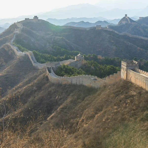 Majestoso grande parede de china — Fotografia de Stock