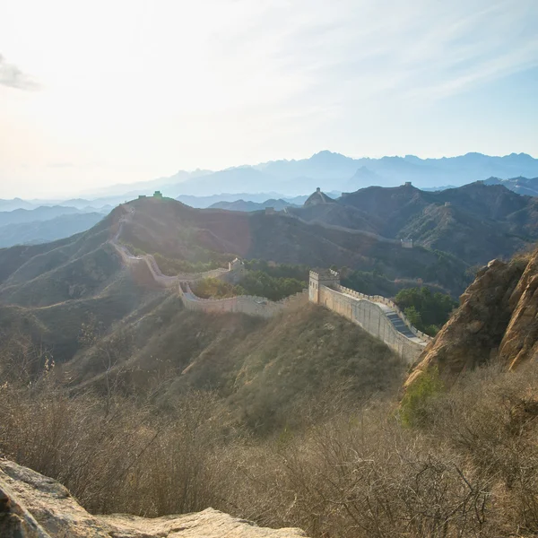 Majestoso grande parede de china — Fotografia de Stock