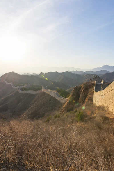 Majestueuse grande muraille de Chine — Photo