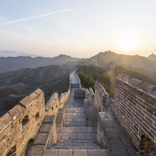 Велична велика стіна Китаю — стокове фото