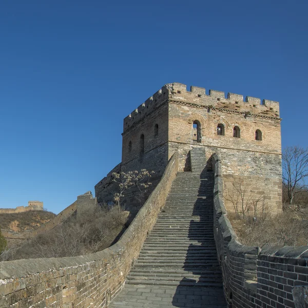 Majestoso grande parede de china — Fotografia de Stock