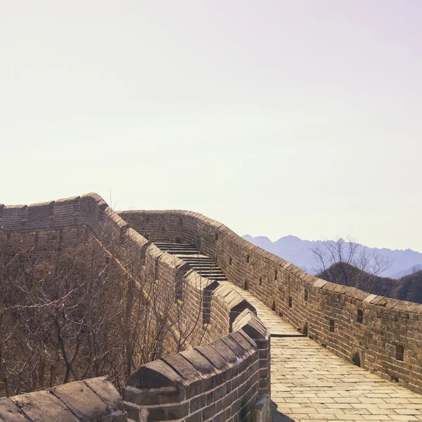 Majestoso grande parede de china — Fotografia de Stock