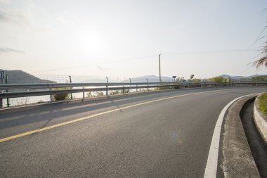 Dolambaçlı yol arka plan