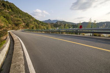 Dolambaçlı yol arka plan