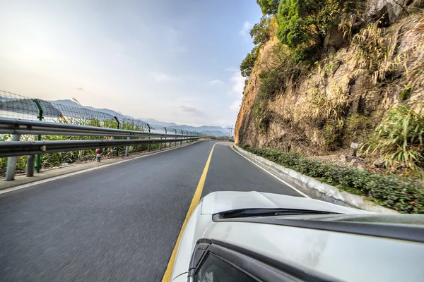 Winding road background china — Stock Photo, Image