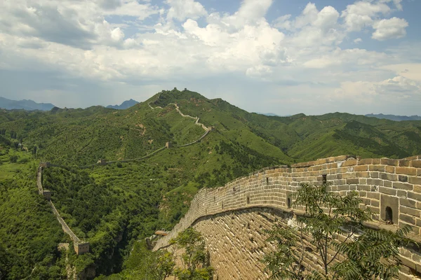 Vista para Pequim Grande Muralha na China — Fotografia de Stock