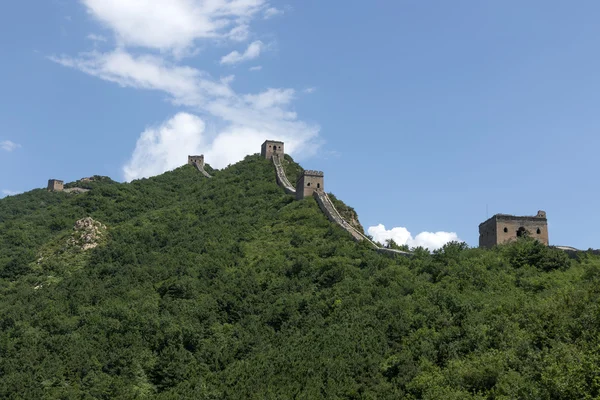 Pequim Grande Muralha na China, a majestosa Grande Muralha, um símbolo da China . — Fotografia de Stock