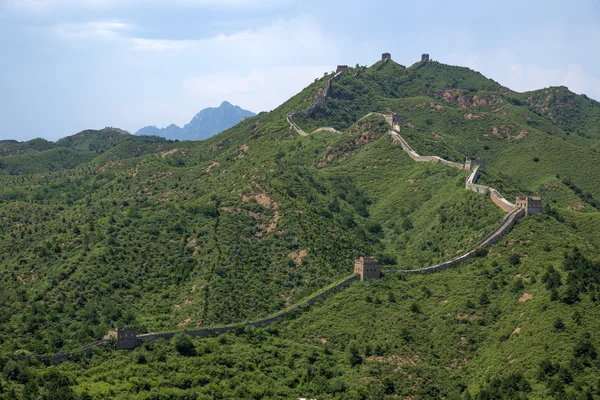 Vista para Pequim Grande Muralha na China — Fotografia de Stock