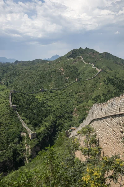 Vista para Pequim Grande Muralha na China — Fotografia de Stock