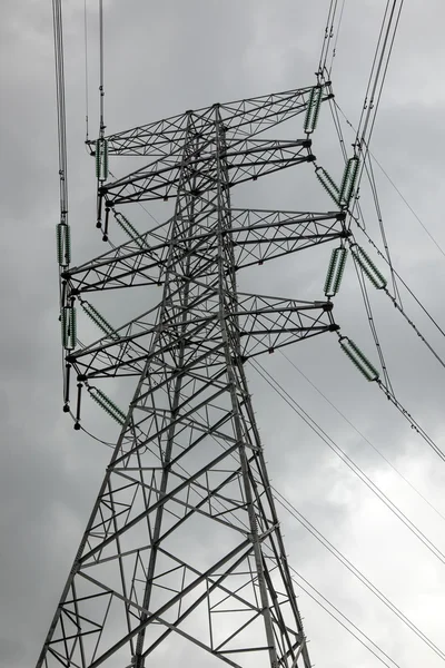 Electricity tower and clouds — Stock Photo, Image