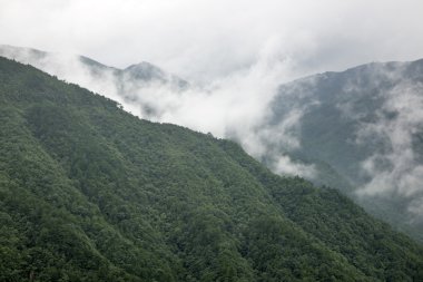 Asya dağlar manzara