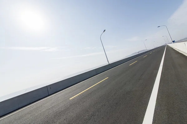 Sea Bridge Road china — Stock Photo, Image