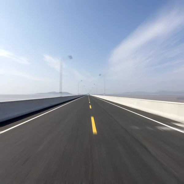 Sea Bridge Road china — Stock Photo, Image