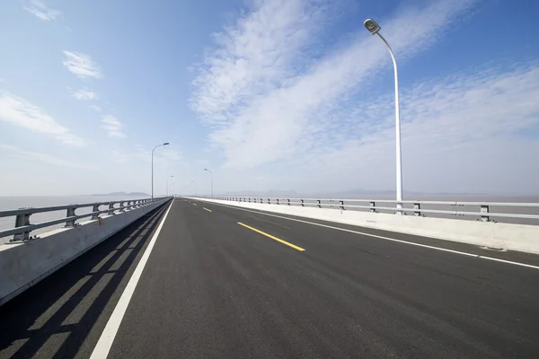 Sea Bridge Road china — Stock Photo, Image