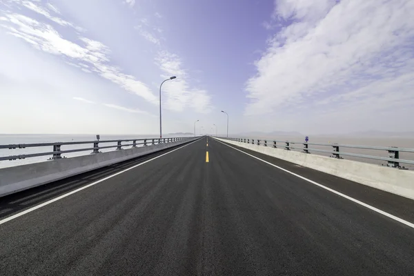 Sea Bridge Road china — Stock Photo, Image