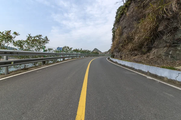 Snelweg gladde weg — Stockfoto