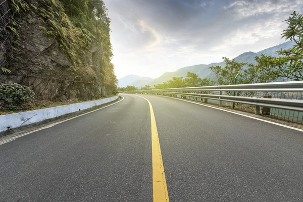 Snelweg gladde weg — Stockfoto