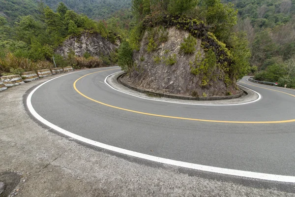 Winding road background china — Stock Photo, Image