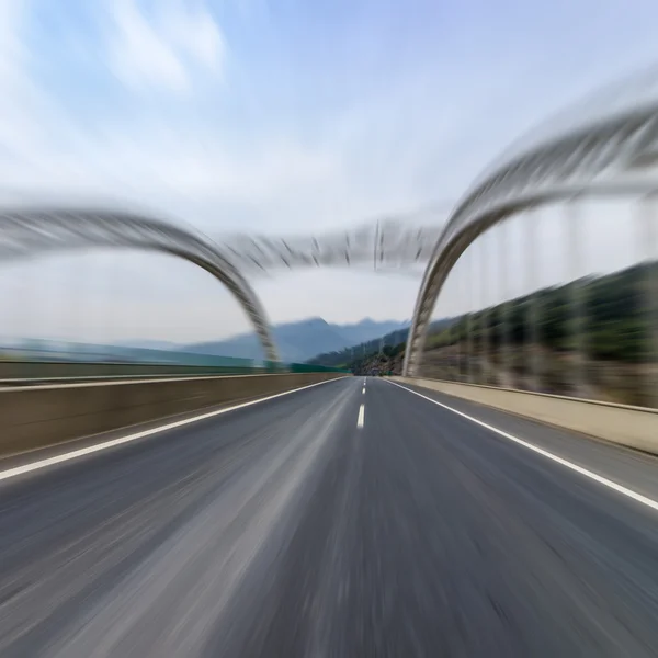 Snelweg brug weg — Stockfoto