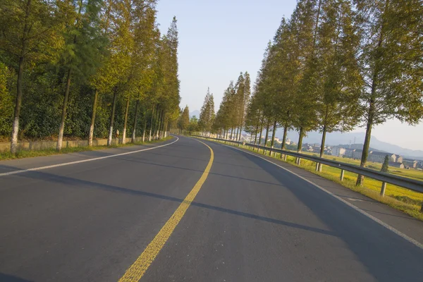 Carretera carretera con hermosa naturaleza — Foto de Stock